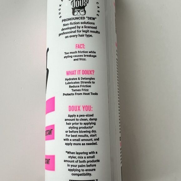 The Doux We Want Easy Texture Tamer Smoothing Lotion Detangler 8oz NEW - Picture 5 of 5